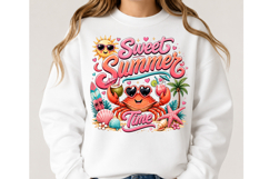 Sweet Summer Time Crab PNG Product Image 2
