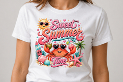 Sweet Summer Time Crab PNG Product Image 4