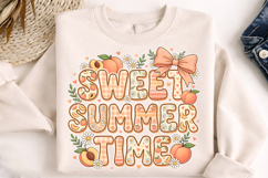 peach floral png, peach bow design, sweet summer time, summer sublimation, floral fruit png, peach shirt design, summer bow png, peach lover gift, cute summer design, fruit sublimation png