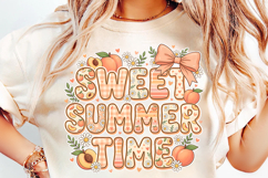 peach floral png, peach bow design, sweet summer time, summer sublimation, floral fruit png, peach shirt design, summer bow png, peach lover gift, cute summer design, fruit sublimation png