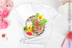 Sweet Summer time png, summer leopard print sublimation png Product Image 3