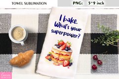 Fruit Cream Cake Towel Sublimation| Funny Kitchen Quotes Product Image 1