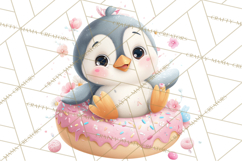 Sweet Treat Animal Clipart PNG, Kawaii Dessert Art Product Image 4