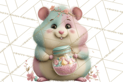 Sweet Treat Animal Clipart PNG, Kawaii Dessert Art Product Image 2