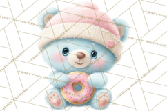 Sweet Treat Animal Clipart PNG, Kawaii Dessert Art Product Image 5