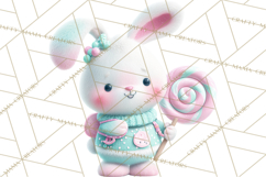 Sweet Treat Animal Clipart PNG, Kawaii Dessert Art Product Image 2