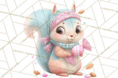 Sweet Treat Animal Clipart PNG, Kawaii Dessert Art Product Image 4