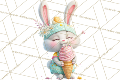 Sweet Treat Animal Clipart PNG, Kawaii Dessert Art Product Image 4