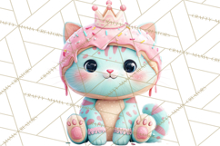 Sweet Treat Animal Clipart PNG, Kawaii Dessert Art Product Image 2