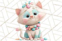 Sweet Treat Animal Clipart PNG, Kawaii Dessert Art Product Image 3