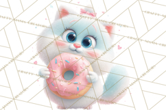 Sweet Treat Animal Clipart PNG, Kawaii Dessert Art Product Image 4