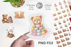 Sweet Treats Teddy Bear Sticker Product Image 1