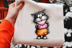 Sweet Valentine Cats &amp; Hearts Clipart Product Image 2