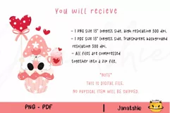Valentine gnome clipart , Romantic couple gnome Valentine Product Image 2
