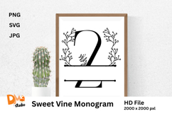 Sweet Vine Monogram Product Image 1