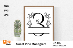 Sweet Vine Monogram Product Image 1