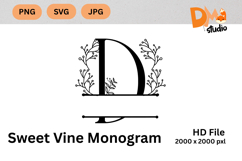 Sweet Vine Monogram Product Image 1