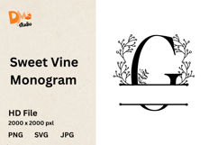 Sweet Vine Monogram Product Image 1