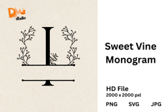 Sweet Vine Monogram Product Image 1