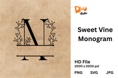 Sweet Vine Monogram Product Image 1