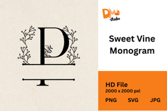 Sweet Vine Monogram Product Image 1