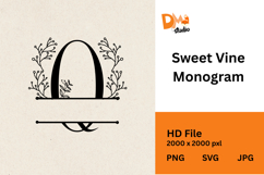 Sweet Vine Monogram Product Image 1
