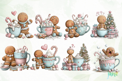 Sweet Watercolor Gingerbread Clipart Product Image 5