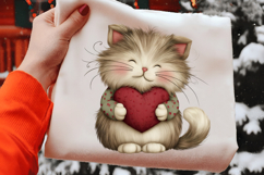 Sweet Whimsical Valentine Cat Characters Product Image 2