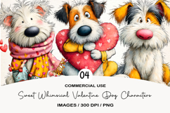 Sweet Whimsical Valentine Dog Characters Product Image 1