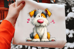 Sweet Whimsical Valentine Dog Characters Product Image 2