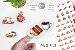Winter Treats Coffee Sticker Product Image 1