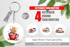 Winter Treats Coffee Keychain Product Image 1