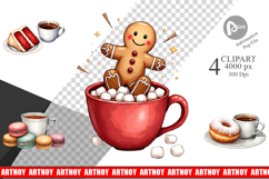 Winter Treats Coffee Clipart Product Image 1