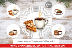 Winter Treats Coffee Wind Spinner Product Image 1