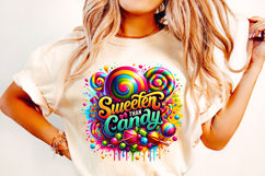 Sweeter Than Candy PNG, Candy PNG, Sweet PNG, Watercolor PNG Product Image 1