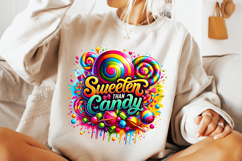 Sweeter Than Candy PNG, Candy PNG, Sweet PNG, Watercolor PNG Product Image 2