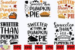 Sweeter Than Pumpkin Pie SVG | Pumpkin Pie SVG | Pumpkin SVG Product Image 3