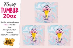 &quot;Life is Sweet&quot; Tumbler sublimation design. Flowers tumbler Product Image 2
