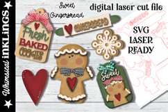 Sweet Gingerbread SVG Set For Laser Cutting Product Image 3