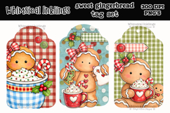 Sweet Gingerbread Printable Tags Product Image 1
