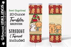 Sweet Gingerbread-Tumbler Sublimation Clipart Product Image 1