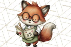 Sweetheart Baking Crew Clipart PNG, Valentine Animal Chef Product Image 4