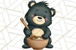 Sweetheart Baking Crew Clipart PNG, Valentine Animal Chef Product Image 5