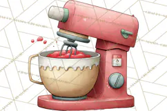 Sweetheart Baking Crew Clipart PNG, Valentine Animal Chef Product Image 3