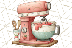 Sweetheart Baking Crew Clipart PNG, Valentine Animal Chef Product Image 4