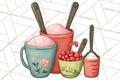 Sweetheart Baking Crew Clipart PNG, Valentine Animal Chef Product Image 2
