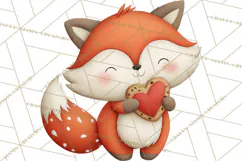 Sweetheart Baking Crew Clipart PNG, Valentine Animal Chef Product Image 3