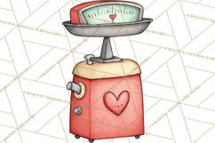 Sweetheart Baking Crew Clipart PNG, Valentine Animal Chef Product Image 2