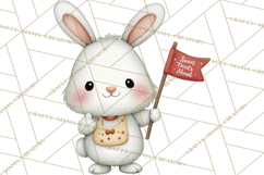 Sweetheart Baking Crew Clipart PNG, Valentine Animal Chef Product Image 3