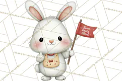 Sweetheart Baking Crew Clipart PNG, Valentine Animal Chef Product Image 3